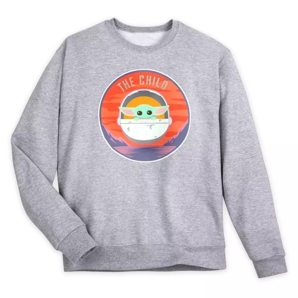 Disney The Child Sweatshirt Of Star Wars The Mandalorian Gray Size Medium